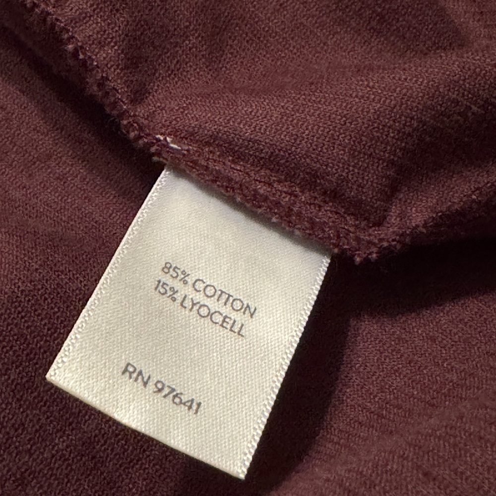 J. Jill | Petite Plum Corduroy Long Sleeve Shirtdress with Pockets - Picture 7 of 8